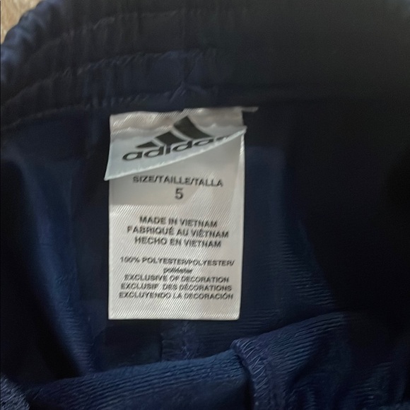 Adidas Blue Jogger Sweatpants with Signature Stripes - Picture 3 of 4